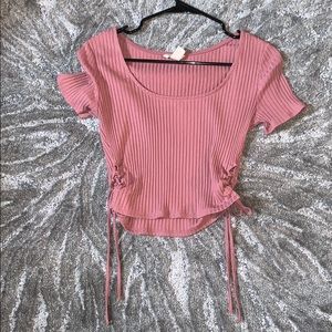 Pink crop top